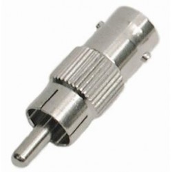 BNC FEMALE RCA PHONO MALE CONNECTOR PLUG ADAPTER CONVERTER CCTV CAMERA CABLE 1