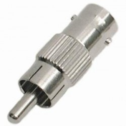 BNC FEMALE RCA PHONO MALE CONNECTOR PLUG ADAPTER CONVERTER CCTV CAMERA CABLE 1