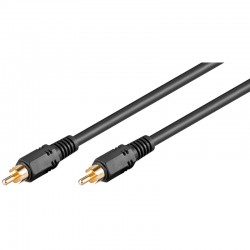 10M RCA TO RCA SINGLE PHONO TO PHONO CABLE AUDIO CONNECTING LEAD 