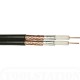 1M TWIN RG6 SATELLITE CABLE (BLACK OR WHITE) SATELLITE FREESAT TV AERIAL CABLE 