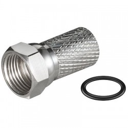 F-Connector Premium SCREW ON PLUG SATELLITE SKY VIRGIN RG6 WF100 CT100 CABLE 