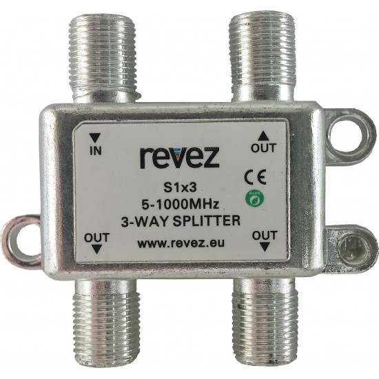 3 WAY PASSIVE SPLITTER FOR SPLITTING SAORVIEW TV SIGNAL FROM AN AERIAL FM UHF