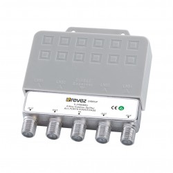 4 WAY POWER PASS OUTDOOR TV SPLITTER VIRGIN SAORVIEW PLASTIC HOUSING VHF UHF