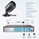 ANNKE DVR 8 channels kit 4 x 2 MP HD Outdoor Bullet Security Camera, Motion Detection, Mobile Viewing