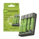 GP Greencell Recharge B441 USB Charger 2-AA 1300mAh 2-AAA 650mAh from satcity.ie Limerick Ireland GP Greencell Recharge B441 USB Charger 2-AA 1300mAh 2-AAA 650mAh
