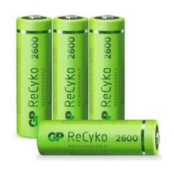 GP Greencell Recyko AA Rechargeable Batteries 2600mAh 4 pack