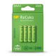 GP Greencell Recyko AAA Rechargeable Batteries 950mAh 4 pack from satcity.ie Limerick Ireland GP Greencell Recyko AAA Rechargeable Batteries 950mAh 4 pack