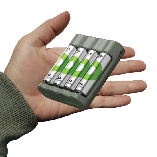 GP Greencell Recyko B441 USB Charger 4 x AA Rechargeable Batteries from satcity.ie Limerick Ireland GP Greencell Recyko B441 USB Charger 4 x AA Rechargeable Batteries