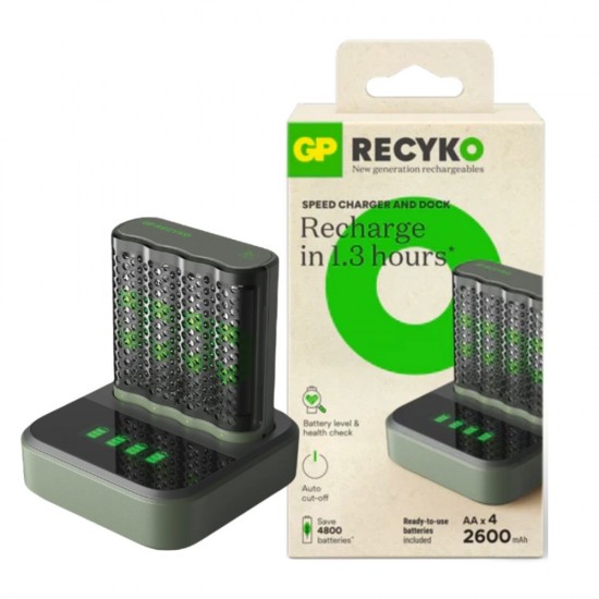GP Recyko M452 USB Speed Battery Charger 4 x AA Rechargeable D451 Charger Dock from satcity.ie Limerick Ireland GP Recyko M452 USB Speed Battery Charger 4 x AA Rechargeable D451 Charger Dock