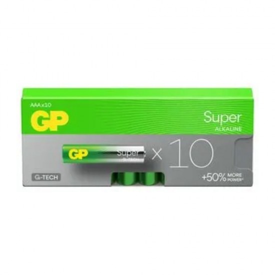 GP Super Alkaline Battery AAA 10 Pack