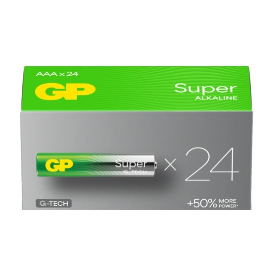 GP Super Alkaline AAA Battery 24 Pack from satcity.ie Limerick Ireland GP Super Alkaline AAA Battery 24 Pack