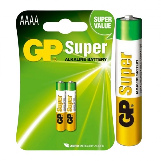GP Super Alkaline AAAA Battery 2 Pack from satcity.ie Limerick Ireland GP Super Alkaline AAAA Battery 2 Pack