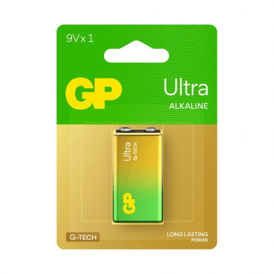GP Ultra Alkaline 9V Battery Single Pack from satcity.ie Limerick Ireland GP Ultra Alkaline 9V Battery Single Pack