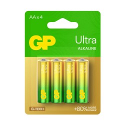 GP Ultra Alkaline AA Batteriy 4 Pack
