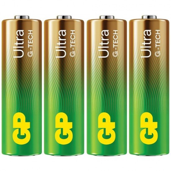 GP Ultra Alkaline AAA Batteriy 4 Pack