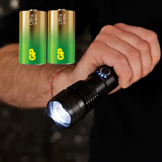 GP Ultra Alkaline C Battery 2 Pack
