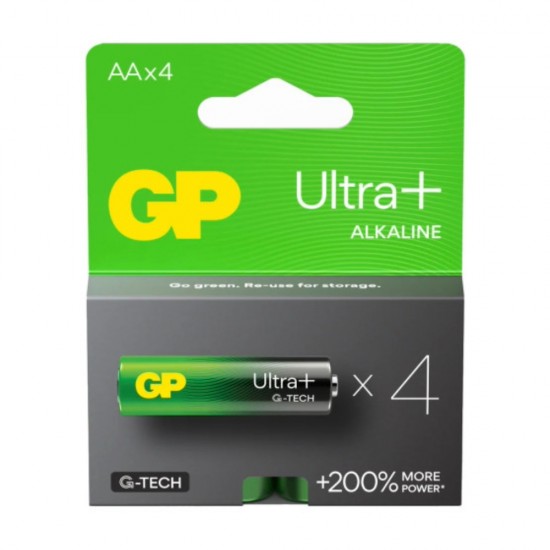 GP Ultra Plus Alkaline AA 4 Pack