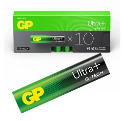 GP Ultra Plus Alkaline Battery AAA 10 Pack