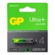 GP Ultra Plus Alkaline AAA Batteries 4 Pack