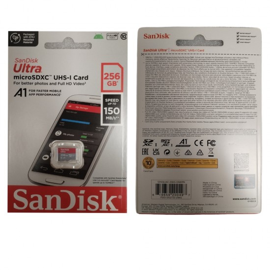 256GB SANDISK ULTRA MICRO SD UHS-I MEMORY CARD A1 CLASS 10 SDHC SDXC Adapter