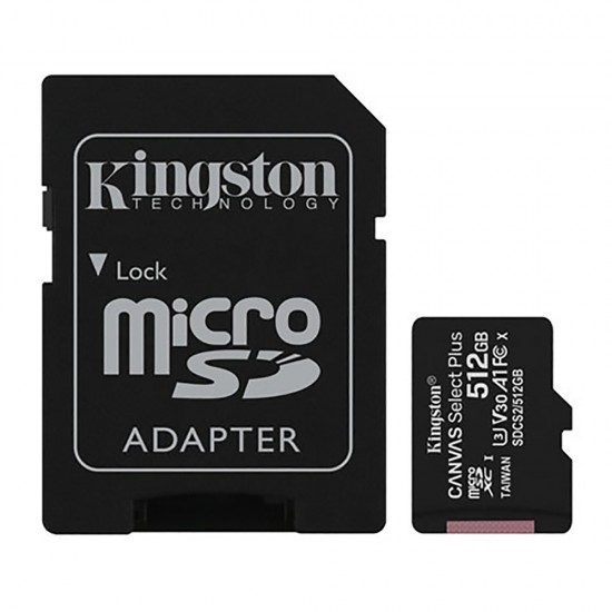 512GB Micro SD Memory Card Kingston SDHC SDXC TF Class 10 U3 V30 4K Ultra HD