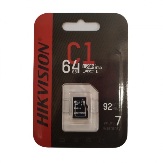 64GB Hikvision microSDXC UHS-I Memory Card A1 CL10 V30