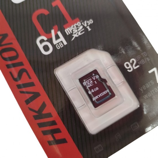 64GB Hikvision microSDXC UHS-I Memory Card A1 CL10 V30