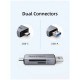 Cabletime USB-A & USB-C USB3.0 SD & MicroSD Card Reader