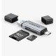 Cabletime USB-A & USB-C USB3.0 SD & MicroSD Card Reader
