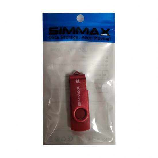SIMMAX 16GB USB Flash Drives Memory Stick Swivel Design USB 2.0 Flash Thumb Zip from Satcity.ie Ireland Limerick SIMMAX 16GB USB Flash Drives Memory Stick Swivel Design USB 2.0 Flash Thumb Zip