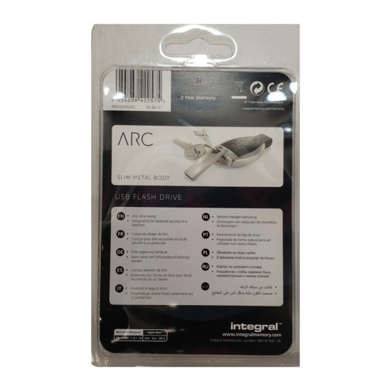 Integral ARC 32GB USB2.0 Stick Slim Metal Body Memory Stick USB Flash Drive