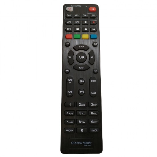  REMOTE CONTROL GOLDEN INTERSTAR FOR HD FTA S2+ RECEIVER UNIVERSAL REPLACEMENT