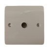 ELECTRICAL SINGLE COAXIAL WALL PLATE SOCKET NON-ISOLATED COAX OUTLET TV AERIAL
