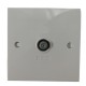 SINGLE F-TYPE WALL OUTLET PLATE SCREENED FACEPLATE SOCKET PCB TV CONNECTOR SKY