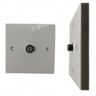 SINGLE F-TYPE WALL OUTLET PLATE SCREENED FACEPLATE SOCKET PCB TV CONNECTOR SKY