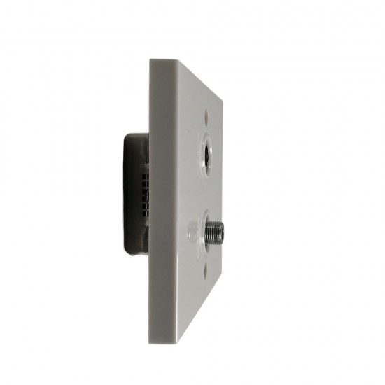 WALL PLATE TV/SAT DIPLEXED WHITE MODULE TYPE  FACE WALL PLATE SOCKET SCREENED
