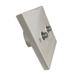 Twin F-Type Wall Plate (Screened) SW735