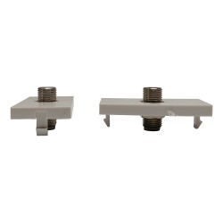 SINGLE F TO F CONNECTOR MODULE PLATE FACEPLATE CONNECTING SATELLITE COAX CABLES SINGLE F TO F CONNECTOR MODULE PLATE FACEPLATE CONNECTING SATELLITE COAX CABLES