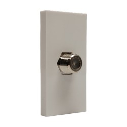 SINGLE F TO F CONNECTOR MODULE PLATE FACEPLATE CONNECTING SATELLITE COAX CABLES SINGLE F TO F CONNECTOR MODULE PLATE FACEPLATE CONNECTING SATELLITE COAX CABLES