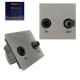 TV SATELLITE MODULE WALL PLATE OUTLETS AERIAL EQUIPMENT COAXIAL SOCKET FACEPLATE 