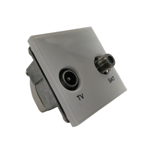 TV SATELLITE MODULE WALL PLATE OUTLETS AERIAL EQUIPMENT COAXIAL SOCKET FACEPLATE 