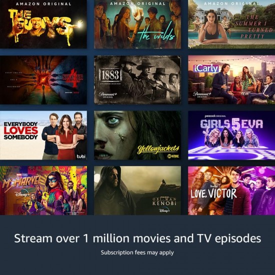 AMAZON Fire Stick TV 3rd Generation with Alexa Voice Remote  HD  TV controls