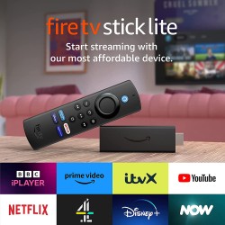 AMAZON Fire Stick TV Lite with Alexa Voice Remote Lite HD streaming device (no TV controls) AMAZON Fire Stick TV Lite with Alexa Voice Remote Lite HD streaming device (no TV controls)