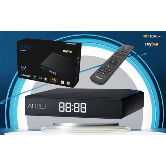 Amiko A11 BLU OTT 4K Digital Media Player with Bluetooth Remote TV Box Receiver