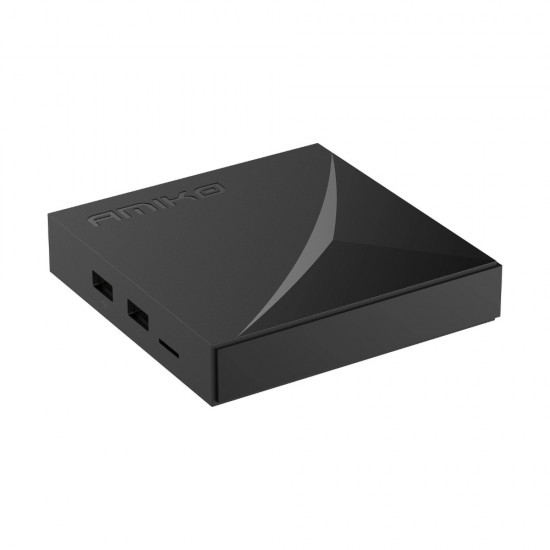 Amiko A11 GOLD OTT 4K Android Digital Media Player Streamer Box Bluetooth Remote
