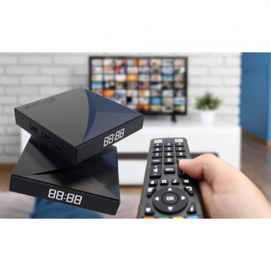 Amiko A11 GOLD OTT 4K Android Digital Media Player Streamer Box Bluetooth Remote