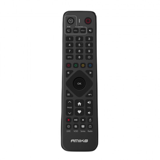 Amiko A11 GOLD OTT 4K Android Digital Media Player Streamer Box Bluetooth Remote