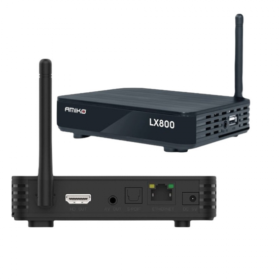Amiko LX800 HD Linux Set Top Box Based H.265 MYTV WiFi OTT IPTV Media Streamer