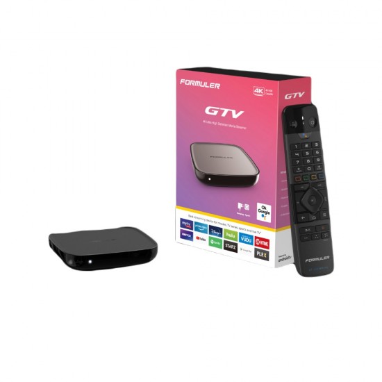 Formuler GTV Android TV IPTV 4K Set Top Box UHD Bluetooth Dual WiFi Media Player Version from Satcity.ie Ireland Limerick Formuler GTV Android TV IPTV Set Top Box UHD Bluetooth Dual WiFi Media Player