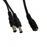 2 WAY DC POWER SPLITTER CABLE FOR CCTV 12V DC CAMERA LEAD EXTENSION RCU ADAPTER 